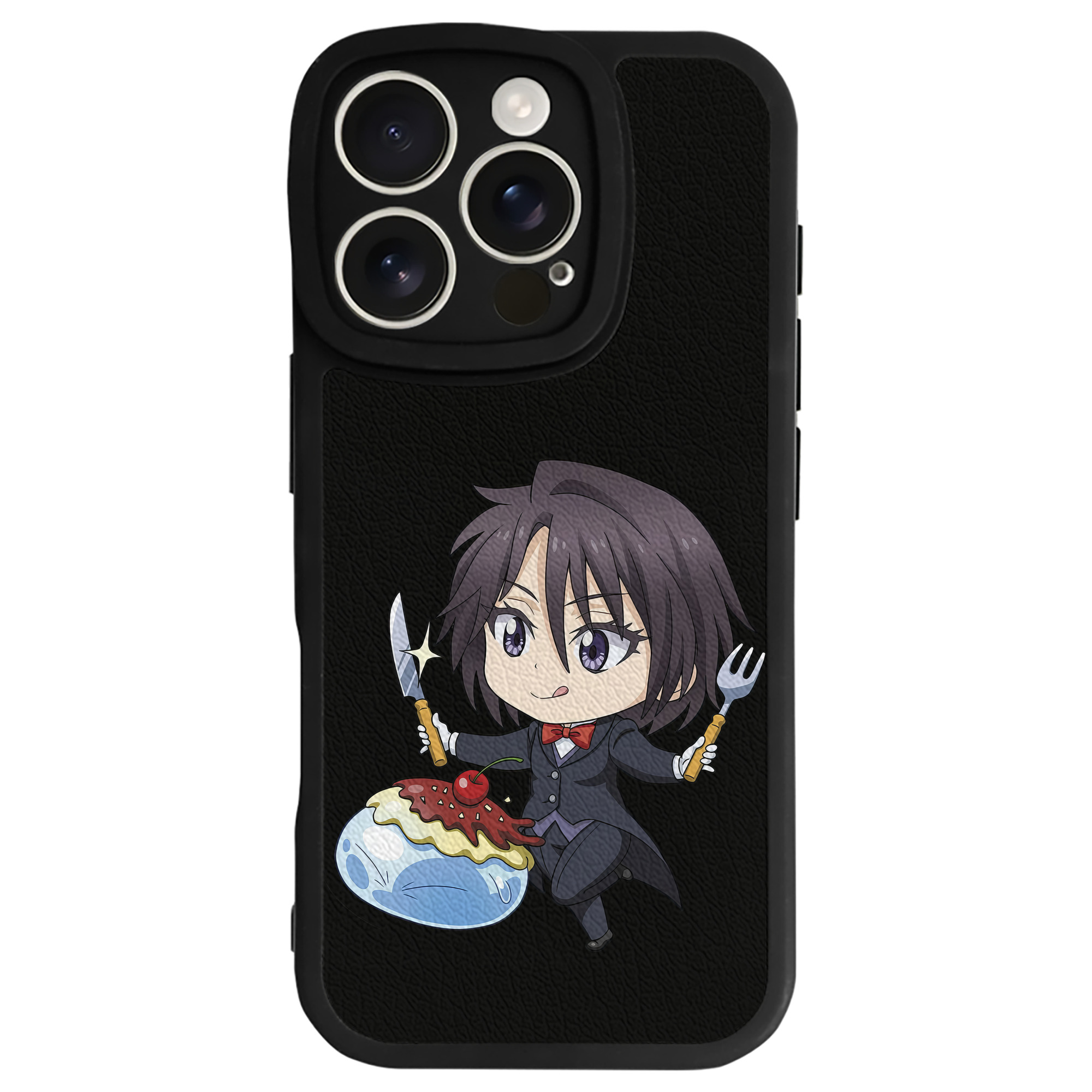 （画像用） 転スラ Regarding Reincarnated to Slime 【iPhone 16シリーズ対応】シリコンスマホケース（レザー調） 材質：シリコン